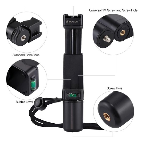 PULUZ Video Grip Telefon Elde Tutucu+ Bileklik Tripod Adaptörü 4 PULUZ Video Grip Telefon Elde Tutucu+ Bileklik Tripod Adaptörü - Görsel 4