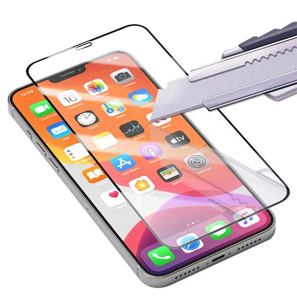 İPhone 12 Pro Max 6.7 Full Glue Tempered Cam Ekran Koruyucu Full Kaplama 4 İPhone 12 Pro Max 6.7 Full Glue Tempered Cam Ekran Koruyucu Full Kaplama - Görsel 4