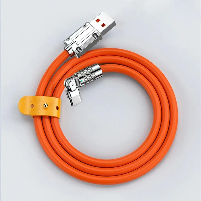 ALLY 180° Dönebilen USB To Type-C 120W Hızlı Şarj Kablosu 1 Metre-(5775) 1 ALLY 180° Dönebilen USB To Type-C 120W Hızlı Şarj Kablosu 1 Metre-(5775)