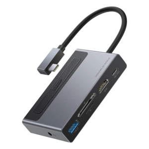 Haydiburaya 87 Baseus Magic Çok Fonksiyonlu Klipsli Type-C HUB 6in1 (USB3.0+SD+TF+HDMI+Type-C+3.5mm) Adaptör Çoklay