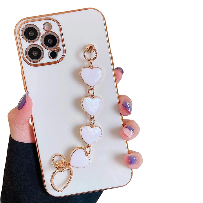 Ally iPhone 13 Pro Max 6.7inç Kılıf Kalp Bileklik Tutuculu Lüx Silikon Askılı Kılıf 3 Ally iPhone 13 Pro Max 6.7inç Kılıf Kalp Bileklik Tutuculu Lüx Silikon Askılı Kılıf - Görsel 3