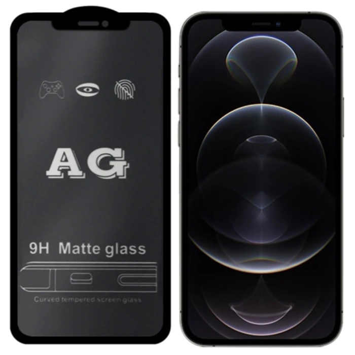 ALLY iPhone 12 -12 Pro 6.1inç Full Glue Matte Tempered Cam Ekran Koruyucu 1 ALLY iPhone 12 -12 Pro 6.1inç Full Glue Matte Tempered Cam Ekran Koruyucu