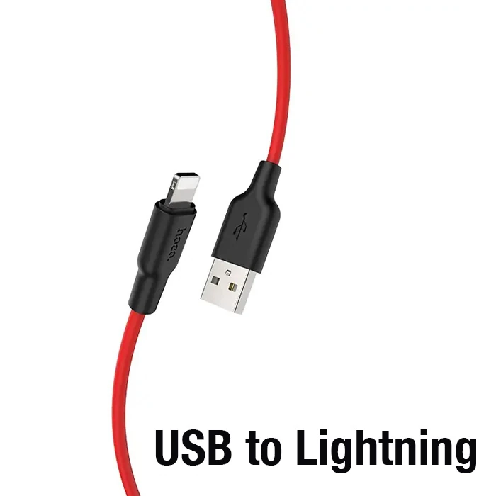 HOCO X21 Plus USB to iPhone Lightning Silikon Hızlı Şarj ve Data Kablosu 2 HOCO X21 Plus USB to iPhone Lightning Silikon Hızlı Şarj ve Data Kablosu - Görsel 2