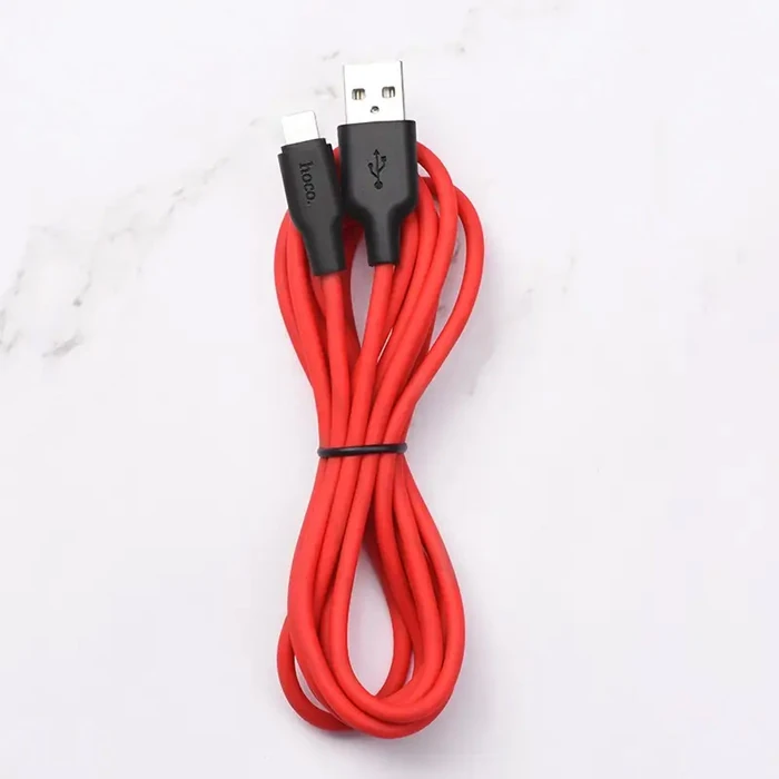 HOCO X21 Plus USB to iPhone Lightning Silikon Hızlı Şarj ve Data Kablosu 3 HOCO X21 Plus USB to iPhone Lightning Silikon Hızlı Şarj ve Data Kablosu - Görsel 3