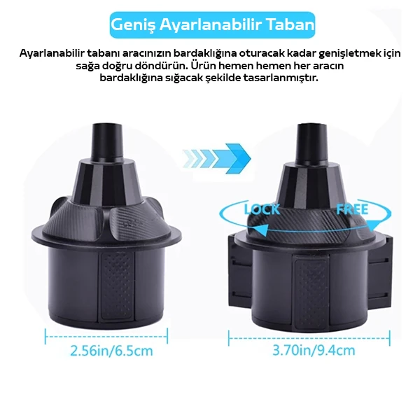 ALLY HS-P05 Universal Araç İçi Telefon Tutucu - Yemek Masası 4 ALLY HS-P05 Universal Araç İçi Telefon Tutucu - Yemek Masası - Görsel 4