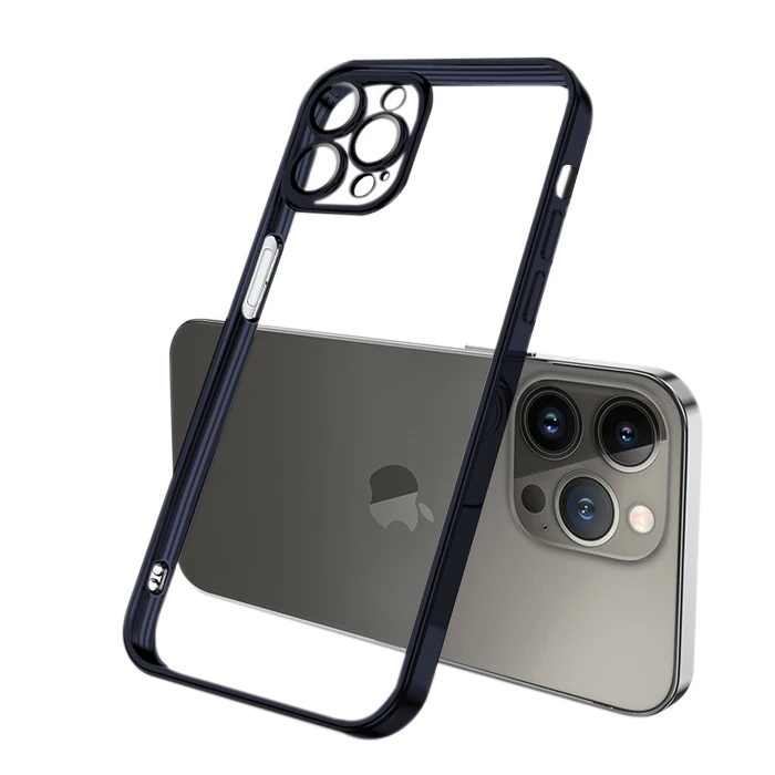 ALLY Fashion Series iPhone 13 Pro Max Kılıf Renkli Kenar Lazer Çerçeveli Silikon Kılıf 1 ALLY Fashion Series iPhone 13 Pro Max Kılıf Renkli Kenar Lazer Çerçeveli Silikon Kılıf