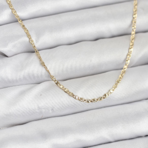 CM 14K Gold Renk Pirinç Lazer Model 60 cm Kadın Kolye 5886