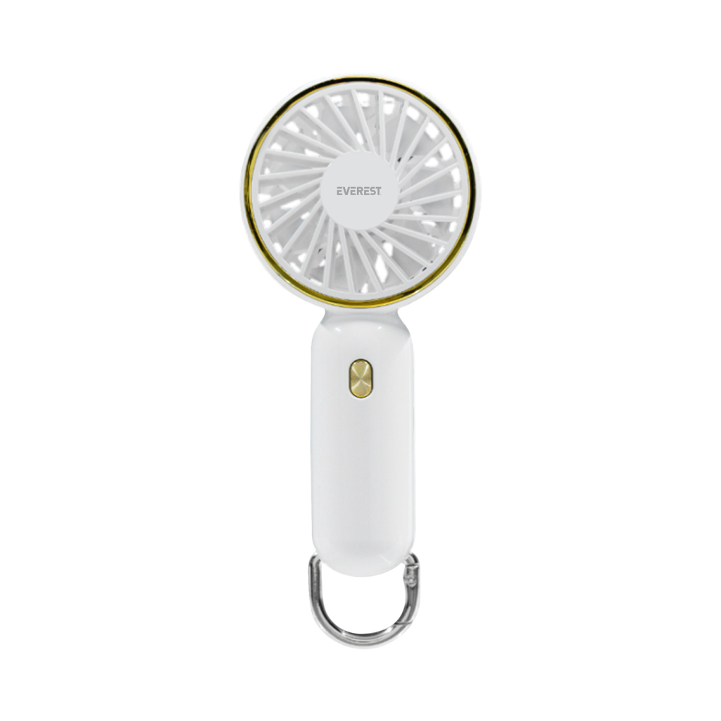 EVEREST EFN11, BEYAZ, 3 Kademeli Hız, Elde Kullanım, Dahili 900mAh Bataryalı, Type-C Şarj Girişli, Vantilatör(1923) 1 EVEREST EFN11, BEYAZ, 3 Kademeli Hız, Elde Kullanım, Dahili 900mAh Bataryalı, Type-C Şarj Girişli, Vantilatör(1923)