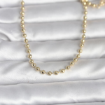 CM 14K Gold Renk Top Zincirli Model 60 cm Kadın Kolye 5886