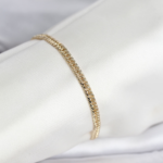 CM 14K Gold Renk Zincir Model Kadın Bileklik 5886