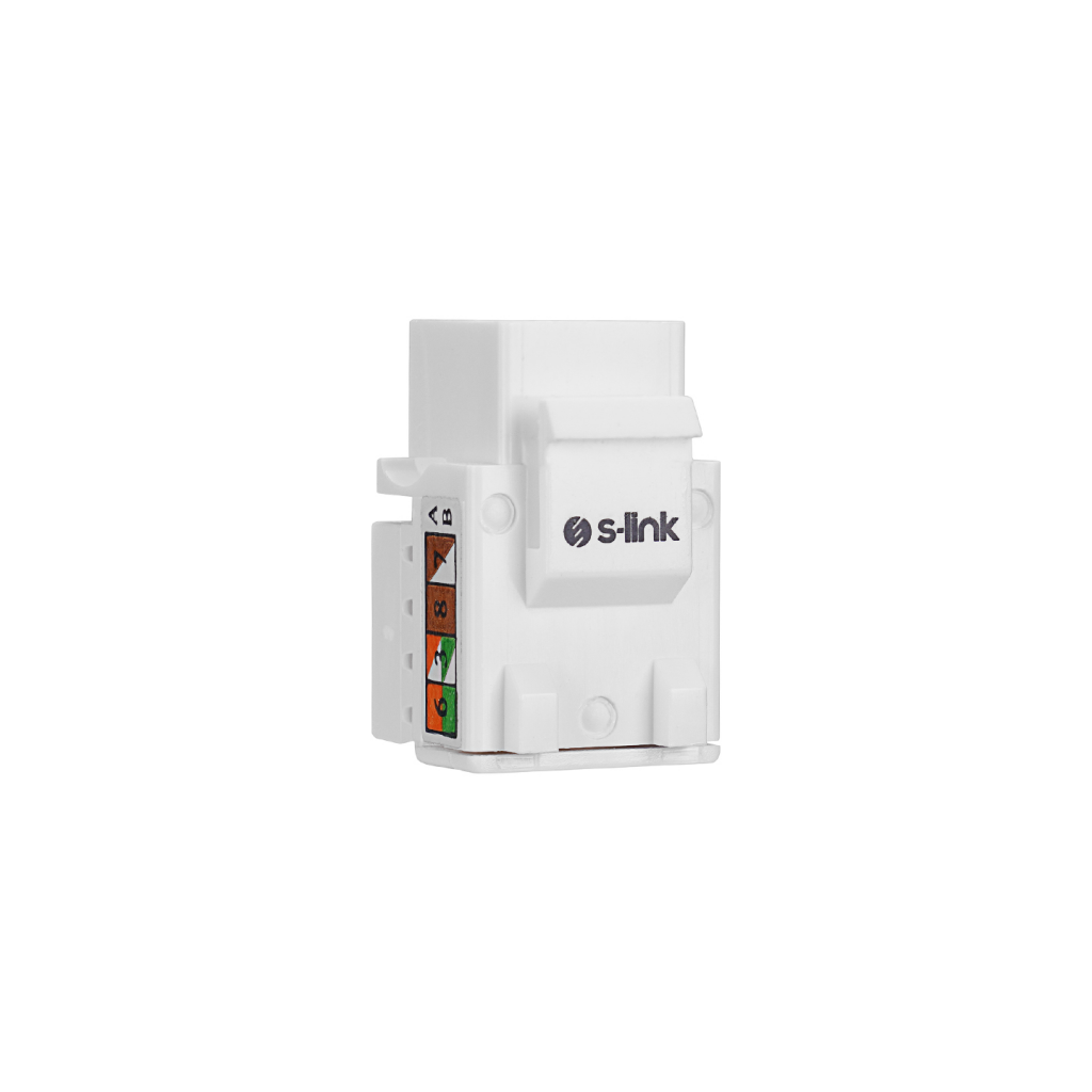 S-LINK SL-KS60, UTP, CAT6, Keystone Jack3U, 90 Derece(1923) 1 S-LINK SL-KS60, UTP, CAT6, Keystone Jack3U, 90 Derece(1923)