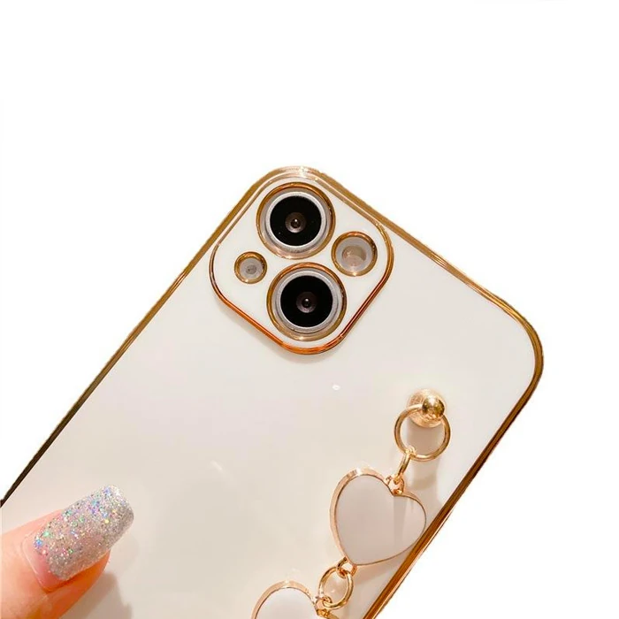 Ally iPhone 13 6.1inç Kılıf Kalp Bileklik Tutuculu Lüx Silikon Askılı Kılıf 3 Ally iPhone 13 6.1inç Kılıf Kalp Bileklik Tutuculu Lüx Silikon Askılı Kılıf - Görsel 3