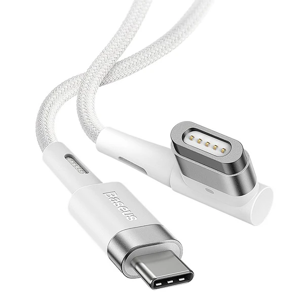 Baseus Zinc Manyetik L Uçlu 60W Macbook Hızlı Şarj Güç Kablosu 2m-(5775) 1 Baseus Zinc Manyetik L Uçlu 60W Macbook Hızlı Şarj Güç Kablosu 2m-(5775)