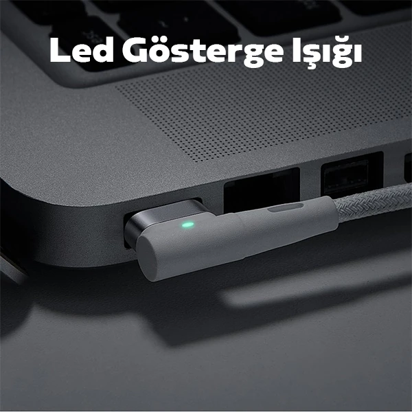 Baseus Zinc Manyetik L Uçlu 60W Macbook Hızlı Şarj Güç Kablosu 2m-(5775) 4 Baseus Zinc Manyetik L Uçlu 60W Macbook Hızlı Şarj Güç Kablosu 2m-(5775) - Görsel 4