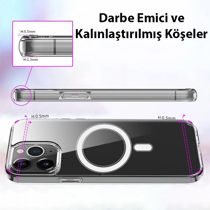 ALLY iPhone 14 Pro 6.1inç Magsafe Uyumlu Manyetik Sert Silikon Kılıf 4 ALLY iPhone 14 Pro 6.1inç Magsafe Uyumlu Manyetik Sert Silikon Kılıf - Görsel 4