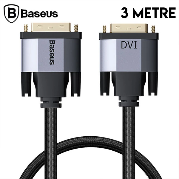 Baseus Enjoyment Series DVI TO DVI HDTV Projector Kablo 3 Metre 1 Baseus Enjoyment Series DVI TO DVI HDTV Projector Kablo 3 Metre