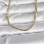 CM 14K Gold Renk Yılan Zincir Model 60 cm Kadın Kolye 5886