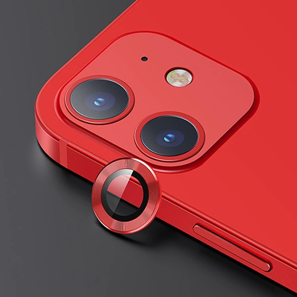 USAMS İPhone 12 - 12 Mini 3D Metal Çerçeveli Kamera Lens Koruyucu 1 USAMS İPhone 12 - 12 Mini 3D Metal Çerçeveli Kamera Lens Koruyucu