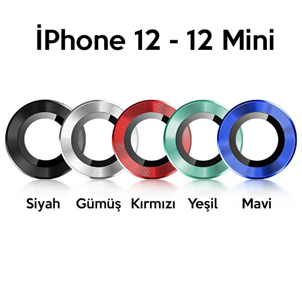 USAMS İPhone 12 - 12 Mini 3D Metal Çerçeveli Kamera Lens Koruyucu 4 USAMS İPhone 12 - 12 Mini 3D Metal Çerçeveli Kamera Lens Koruyucu - Görsel 4