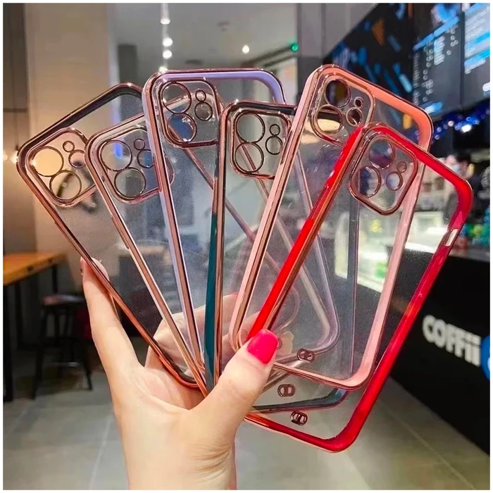 iPhone 11 6.1inç Gold Çerçeve Kamera Korumalı Silikon Bumper Kılıf 3 iPhone 11 6.1inç Gold Çerçeve Kamera Korumalı Silikon Bumper Kılıf - Görsel 3