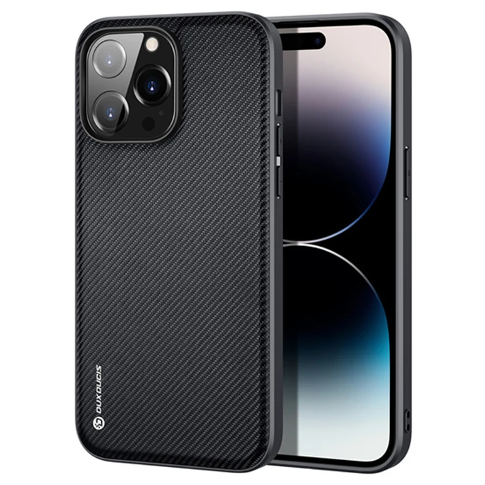 Dux Ducis Fino Serisi iPhone 14 Pro 6.1 inç Kılıf Premium Dokuma Silikon Kılıf 2 Dux Ducis Fino Serisi iPhone 14 Pro 6.1 inç Kılıf Premium Dokuma Silikon Kılıf - Görsel 2