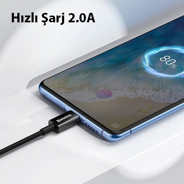 Baseus Superior Series USB to Mikro Hızlı Şarj ve Data Kablosu 2A 1m-(5775) 4 Baseus Superior Series USB to Mikro Hızlı Şarj ve Data Kablosu 2A 1m-(5775) - Görsel 4