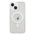 ALLY iPhone 15 Plus Magsafe Uyumlu Manyetik Şeffaf Silikon Kılıf-(5775)