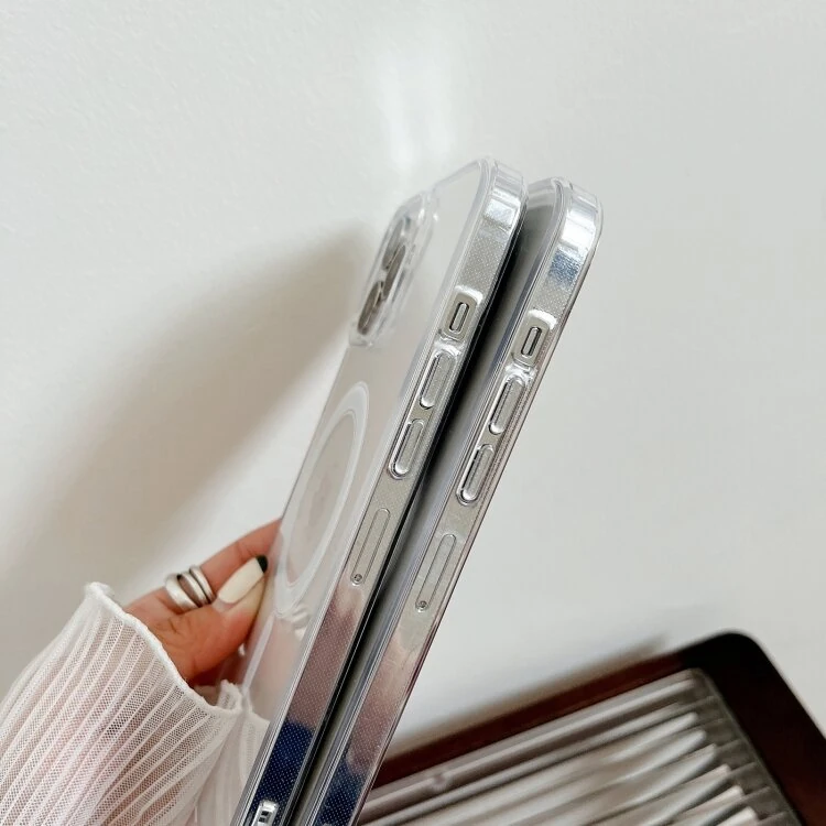 ALLY iPhone 15 Plus Magsafe Uyumlu Manyetik Şeffaf Silikon Kılıf 3 ALLY iPhone 15 Plus Magsafe Uyumlu Manyetik Şeffaf Silikon Kılıf - Görsel 3