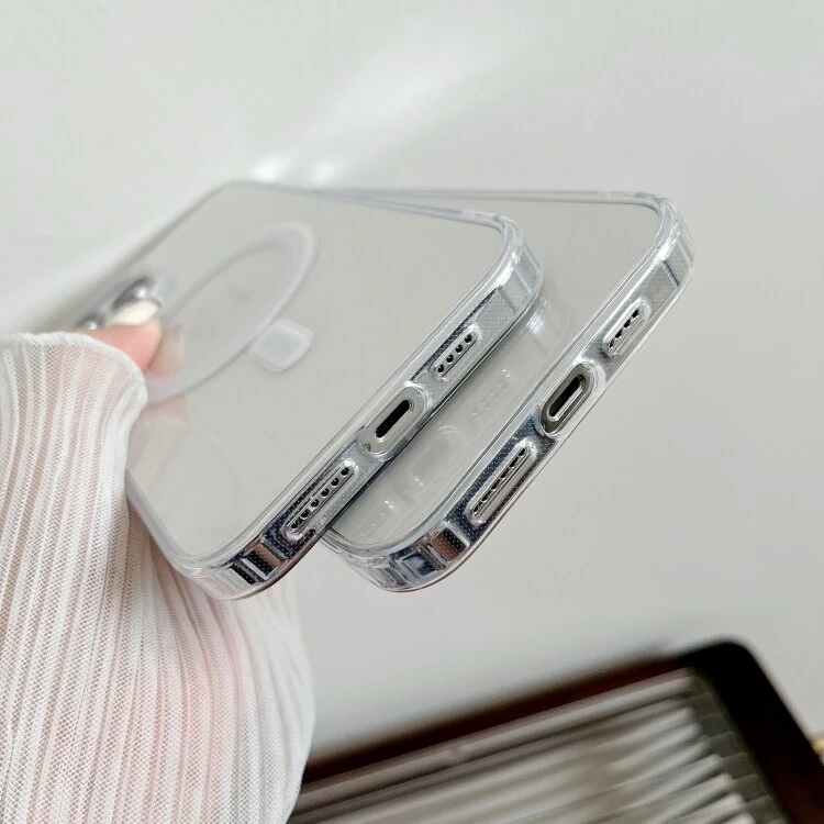 ALLY iPhone 15 Plus Magsafe Uyumlu Manyetik Şeffaf Silikon Kılıf 4 ALLY iPhone 15 Plus Magsafe Uyumlu Manyetik Şeffaf Silikon Kılıf - Görsel 4