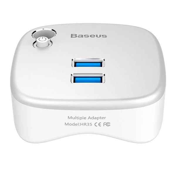 Baseus Çok Fonsiyonlu Notebook Adaptörü Hub Dual USB 3.0 RJ45 TF/SD 2 Baseus Çok Fonsiyonlu Notebook Adaptörü Hub Dual USB 3.0 RJ45 TF/SD - Görsel 2