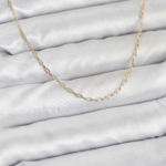 CM 14K Gold Renk Ataç Zincir Model 60 cm Kadın Kolye 5886