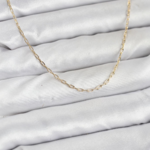 CM 14K Gold Renk Ataç Zincir Model 60 cm Kadın Kolye 5886