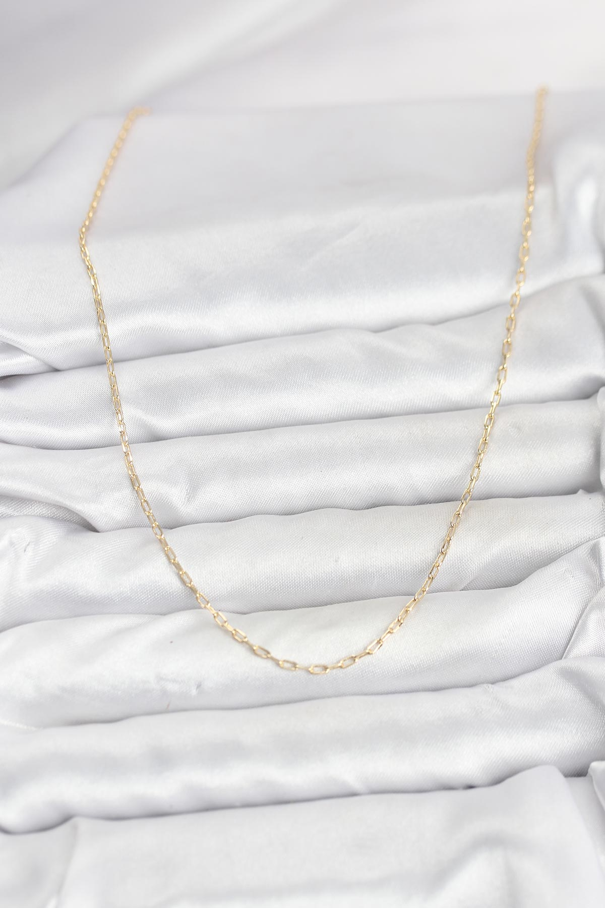 CM 14K Gold Renk Ataç Zincir Model 60 cm Kadın Kolye 5886 2 CM 14K Gold Renk Ataç Zincir Model 60 cm Kadın Kolye 5886 - Görsel 2