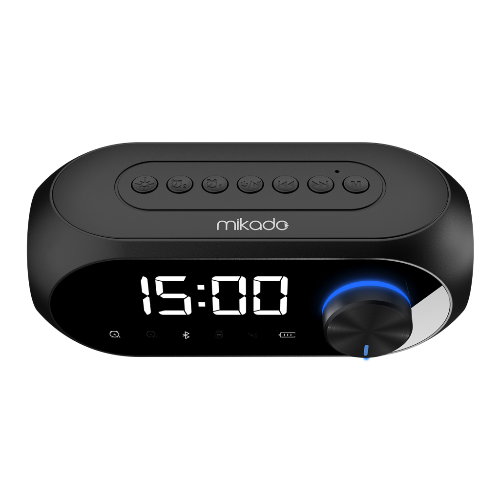 MIKADO MD-W7, Siyah, 5W, FM Radyo, USB, AUX, Bluetooth, Kablosuz, Taşınabilir, 1200mAh Batarya, Alarmlı Saat, Derece ve Speaker(1923) 3 MIKADO MD-W7, Siyah, 5W, FM Radyo, USB, AUX, Bluetooth, Kablosuz, Taşınabilir, 1200mAh Batarya, Alarmlı Saat, Derece ve Speaker(1923) - Görsel 3