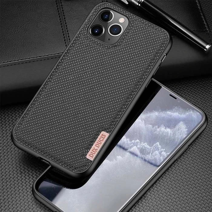Dux Ducis Fino Serisi iPhone 11 Pro 5.8inç Kılıf Premium Dokuma Silikon Kılıf-(5775) 4 Dux Ducis Fino Serisi iPhone 11 Pro 5.8inç Kılıf Premium Dokuma Silikon Kılıf-(5775) - Görsel 4