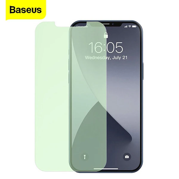 BASEUS İPhone 12 Mini 0.15mm Full Tempered Cam Ekran Koruyucu 2Set Anti-Bluelight 1 BASEUS İPhone 12 Mini 0.15mm Full Tempered Cam Ekran Koruyucu 2Set Anti-Bluelight