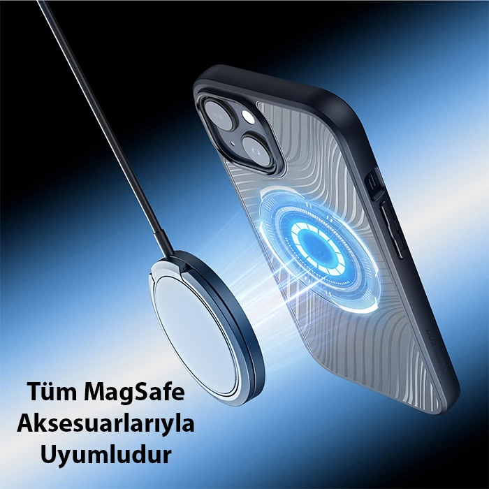 Dux Ducis iPhone 15 Plus Aimo Series MagSafe Premium Buzlu Sert PC-TPU Kılıf 3 Dux Ducis iPhone 15 Plus Aimo Series MagSafe Premium Buzlu Sert PC-TPU Kılıf - Görsel 3