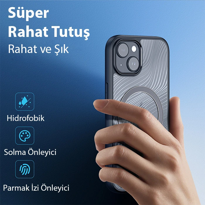 Dux Ducis iPhone 15 Plus Aimo Series MagSafe Premium Buzlu Sert PC-TPU Kılıf 4 Dux Ducis iPhone 15 Plus Aimo Series MagSafe Premium Buzlu Sert PC-TPU Kılıf - Görsel 4
