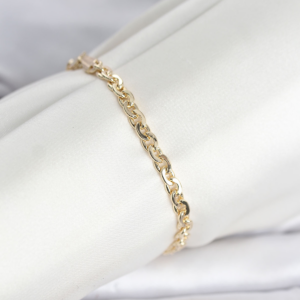 CM 14K Gold Renk Zincir Model Kadın Bileklik 5886