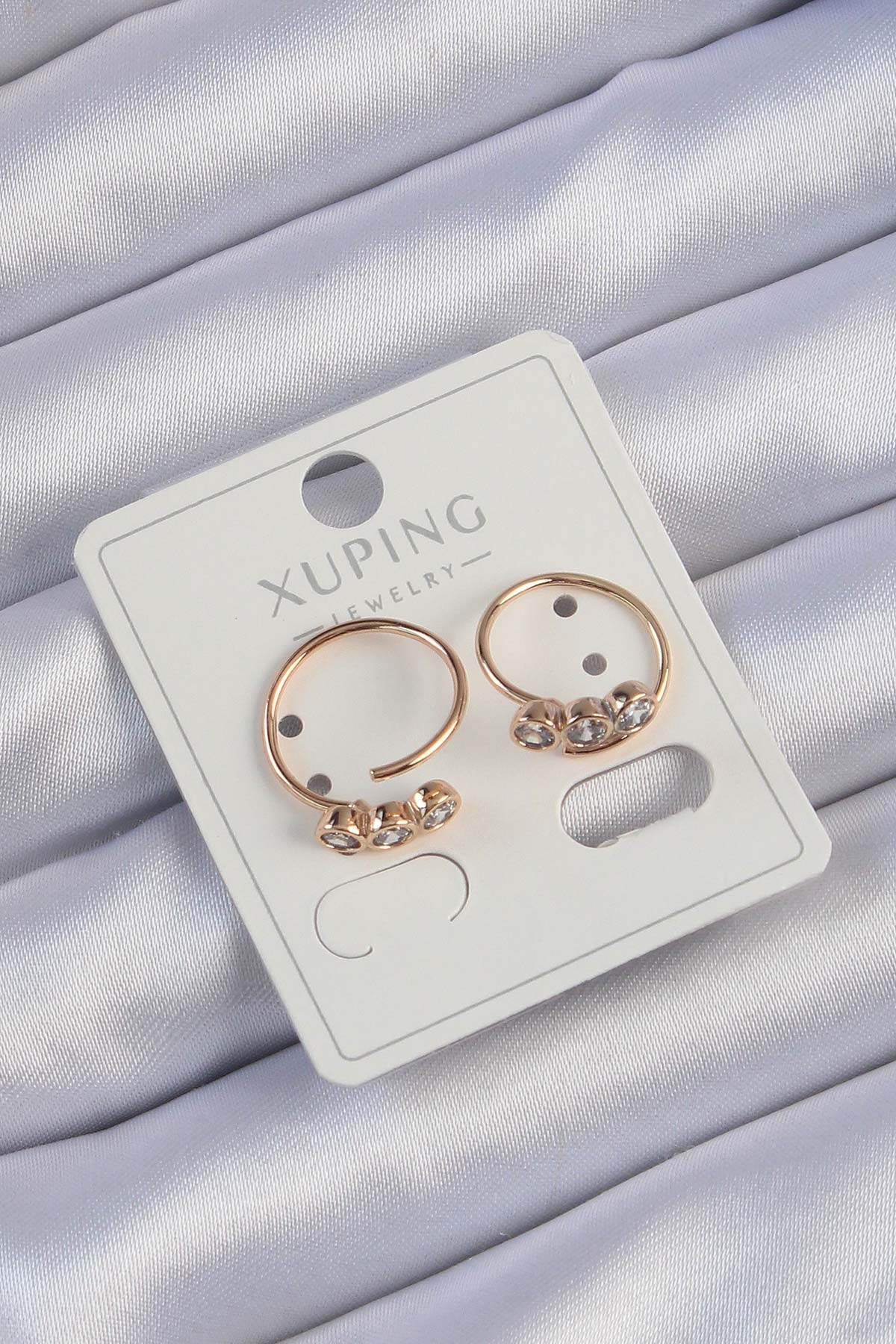 Xuping Rose Renk Zirkon Taşlı Su Yolu Küpe 5886 1 Xuping Rose Renk Zirkon Taşlı Su Yolu Küpe 5886
