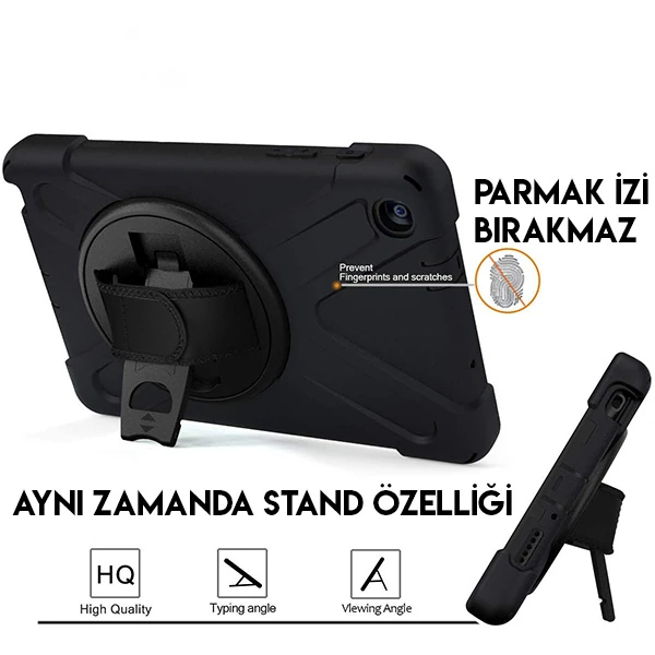 Ally Galaxy Tab P200-P205 3 Katmanlı Standlı Zırh Kılıf-Shockproof 4 Ally Galaxy Tab P200-P205 3 Katmanlı Standlı Zırh Kılıf-Shockproof - Görsel 4