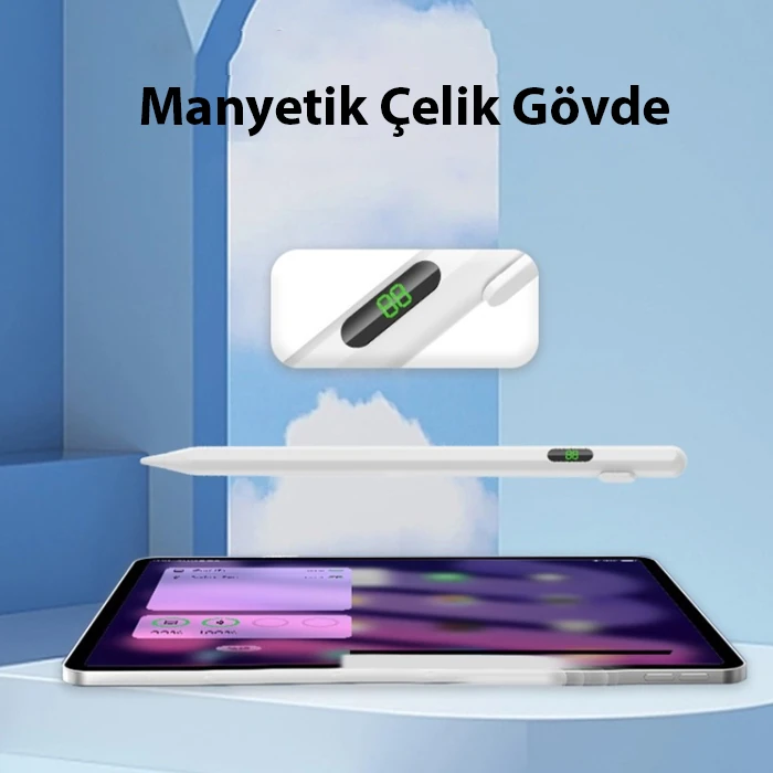 ALLY K-2268 Dijital Göstergeli Universal Kapasitif Stylus iPad Tablet Dokunmatik Kalem-(5775) 4 ALLY K-2268 Dijital Göstergeli Universal Kapasitif Stylus iPad Tablet Dokunmatik Kalem-(5775) - Görsel 4