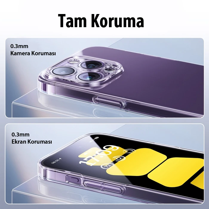 Baseus iPhone 15 Pro Max Lucent Serisi Ultra İnce Transparan Kılıf 3 Baseus iPhone 15 Pro Max Lucent Serisi Ultra İnce Transparan Kılıf - Görsel 3