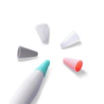 Dux Ducis Apple Pencil İçin Renkli Kalem Ucu 10x-(5775)