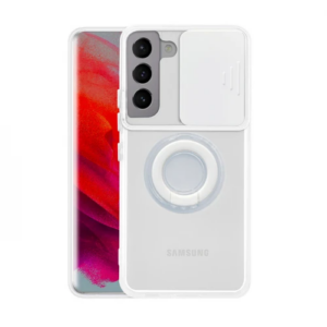 Haydiburaya 87 SM Galaxy S21 - S30 Kılıf Sürgülü Kamera Lens Korumalı Yüzük Standlı Silikon Kılıf