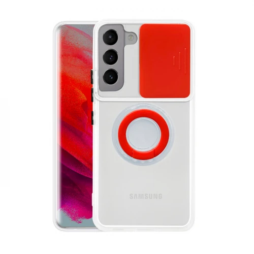 SM Galaxy S21 - S30 Kılıf Sürgülü Kamera Lens Korumalı Yüzük Standlı Silikon Kılıf 4 SM Galaxy S21 - S30 Kılıf Sürgülü Kamera Lens Korumalı Yüzük Standlı Silikon Kılıf - Görsel 4