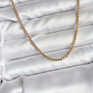 14K Gold Renk Kaplama Zincir Model CM Kadın Kolye 5886