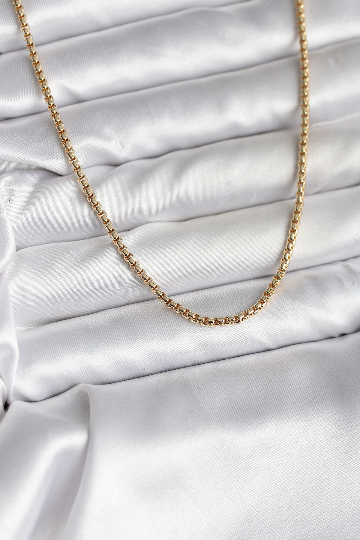 14K Gold Renk Kaplama Zincir Model CM Kadın Kolye 5886 1 14K Gold Renk Kaplama Zincir Model CM Kadın Kolye 5886