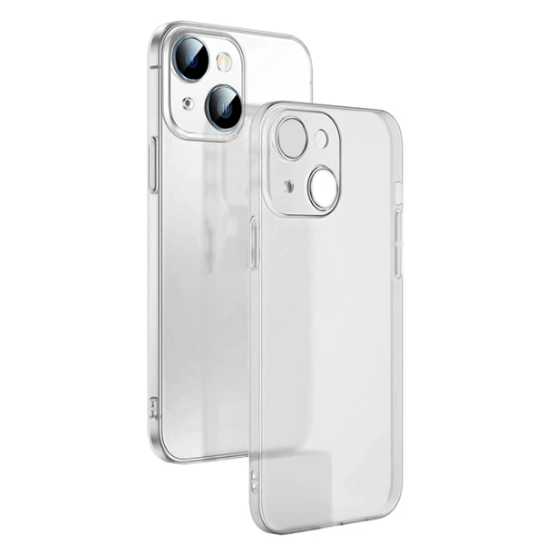 Ally iPhone 14 Plus 6.7inch Frosted Glass Şeffaf Kamera Korumalı Kılıf-(5775) 1 Ally iPhone 14 Plus 6.7inch Frosted Glass Şeffaf Kamera Korumalı Kılıf-(5775)