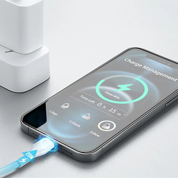 DUX DUCİS İPhone 20W Hızlı Şarj İPhone 14 13- 12,11 Şarj Kablosu 1metre-(5775) 4 DUX DUCİS İPhone 20W Hızlı Şarj İPhone 14 13- 12,11 Şarj Kablosu 1metre-(5775) - Görsel 4